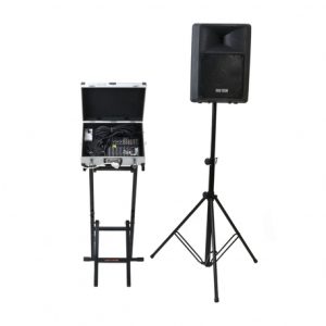 השכרת רמקול מוגבר 12" + מיקסר קטן